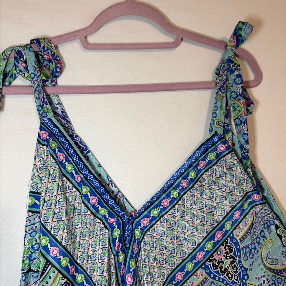 Women’s Boho Print Harem Tapered wide-leg Jumpsuit NWOT One size - Picture 5 of 6